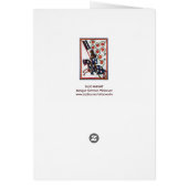 BLAUW KNIGHT HORSEBACK MEDIEVAL PARCHCHMENT MONOGR (Achterkant)