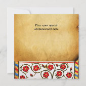 BLAUW KNIGHT OP HET MIDDELGROTE PARCHMENT VAN DE H KAART (Achterkant)