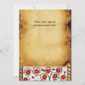 BLAUW KNIGHT OP HET MIDDELGROTE PARCHMENT VAN DE H KAART (Achterkant)