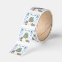 Blauw Knuffelbeertje Baby Shower