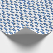 Blauw koelpapier cadeaupapier (Hoek)