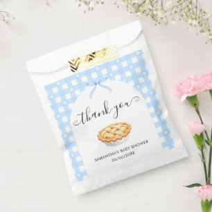 Blauw Kokette Taart Baby Shower Dankjewel Bedankzakje