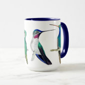 Blauw Kolibrie Mok (Voorkant rechts)