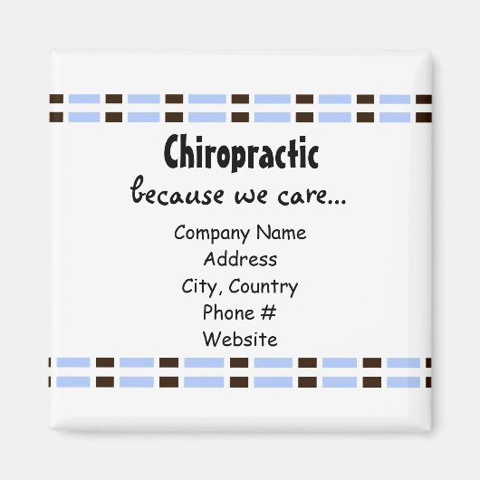 Blauw koppelingsontwerp magneet (Voorkant)