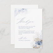 Blauw koraal en zeeschildpadstrand bedankt (Voorkant / Achterkant)