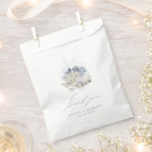 Blauw koraal en zeeschildpadstrand bedankzakje (Geknipt)