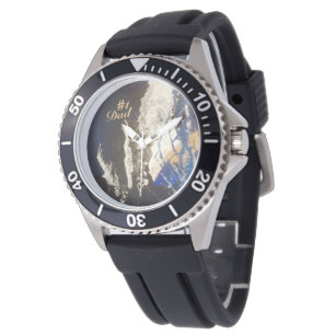 Blauw koraalrif horloge