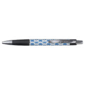 Blauw krabpatroon pen (Achterkant)