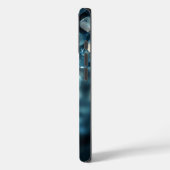 Blauw kristal esthetische telefoonhoes Case-Mate iPhone case (Achterkant / Links)