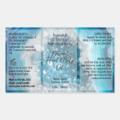 Blauw Kristal Fles Label 4oz Olie Dropper Product (Voorkant)