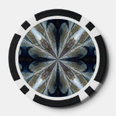 Blauw Kristal ~ Poker chip set (Achterkant)