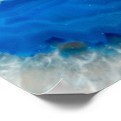 blauw kristal poster (Hoek)