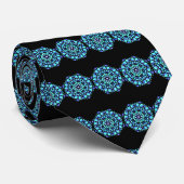 blauw kristal stropdas (Opgerold)