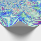 Blauw kristalpapier cadeaupapier (Hoek)