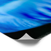 Blauw kroonPoster Poster (Hoek)