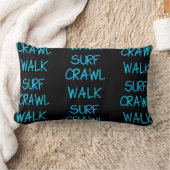Blauw Kruip Loop Surf Kussen (Deken)