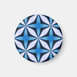 Blauw kruis eenvoudig magneet