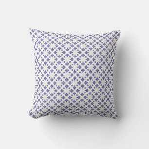 Blauw Kruis Hanger Patroon Kussen