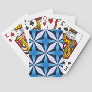 Blauw kruis pokerkaarten