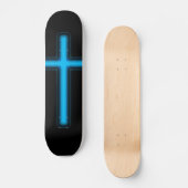 Blauw kruisskateboard skateboard (Voorkant)