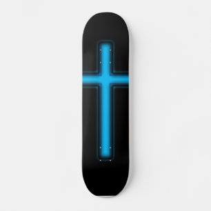 Blauw kruisskateboard skateboard