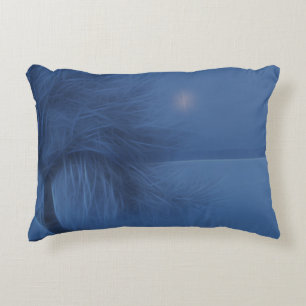 Blauw kussen bevroren wereld