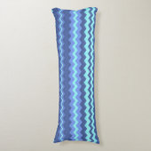 blauw kussen van chevron (Voorkant Verticaal)