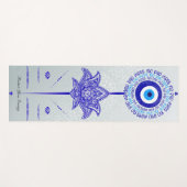 Blauw Kwaad Oog Geen Slechte Vibes Mandala Patrone Yogamat (Voorkant (horizontaal))