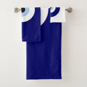Blauw Kwaad Oog Succes & Bescherming Symbool Bad Handdoek