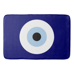 Blauw Kwaad Oog Succes & Bescherming Symbool Badmat