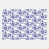 Blauw Kwaad Oog Succes & Bescherming Symbool Inpakpapier Vel (Voorkant 3)