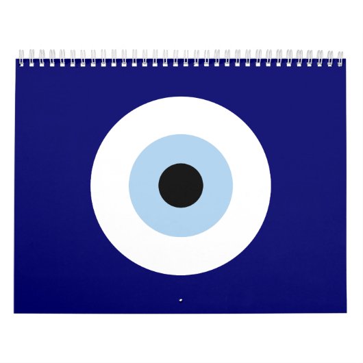 Blauw Kwaad Oog Succes & Bescherming Symbool Kalender (Hoes)