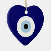 Blauw Kwaad Oog Succes & Bescherming Symbool Keramisch Ornament (Rechts)