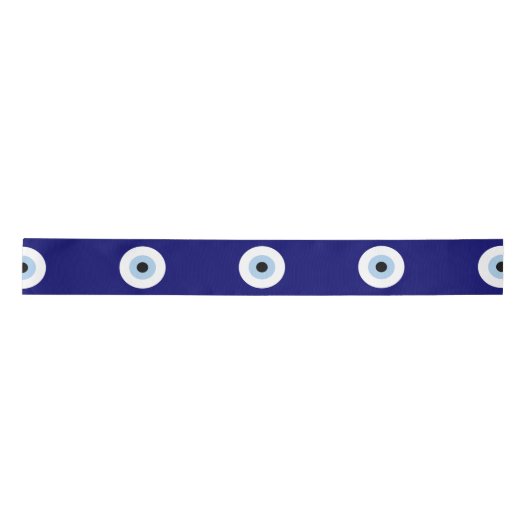 Blauw Kwaad Oog Succes & Bescherming Symbool Lint (Voorkant)