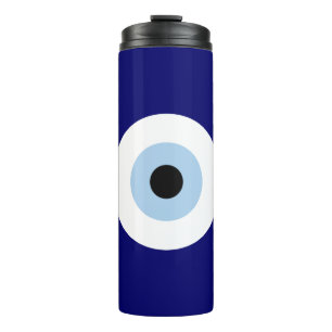 Blauw Kwaad Oog Succes & Bescherming Symbool Thermosbeker