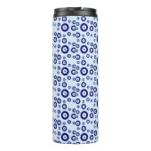 Blauw Kwaad Oog Succes & Bescherming Symbool Thermosbeker (Achterkant)