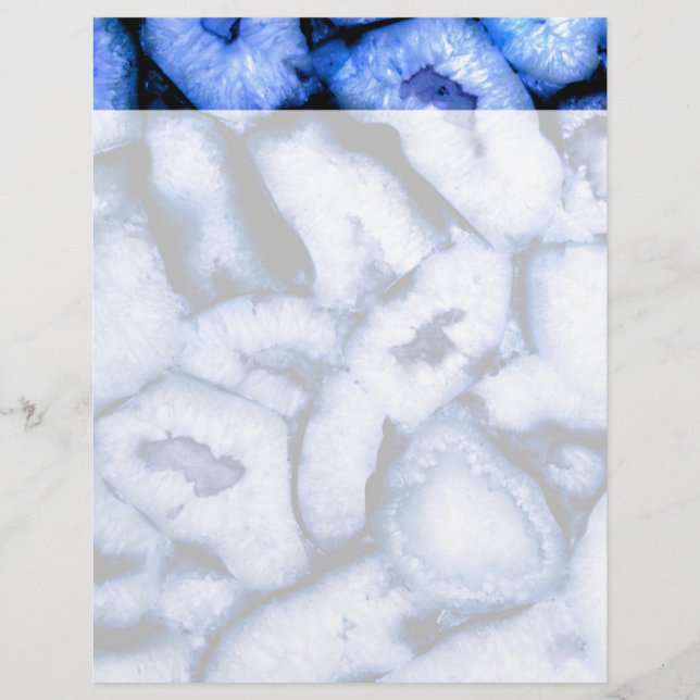 Blauw kwartsgewijs, blauw gedicht, abstract patroo (Voorkant)