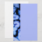 Blauw kwartsgewijs, blauw gedicht, abstract patroo briefpapier (Voorkant / Achterkant)