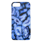 Blauw kwartsgewijs, blauw gedicht, abstract patroo Case-Mate iPhone case (Achterkant)
