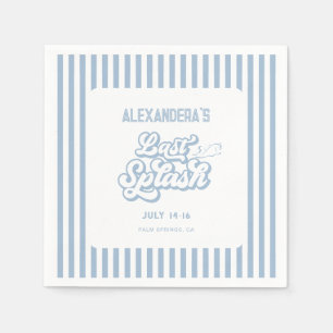 Blauw Laatste splash Bachelorette Servet