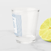 Blauw Laatste splash Bachelorette Shot Glas (Rechts)