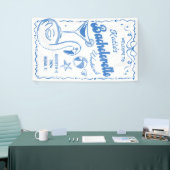 Blauw Laatste Toast Strand Bachelorette Weekend Ba Spandoek (Beurs)