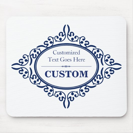  blauw label 3 muismat (Voorkant)