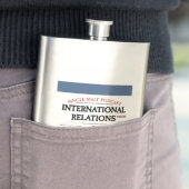 "Blauw label" Whiskey & IR Theory Flask Flacon (Voorbeeld)