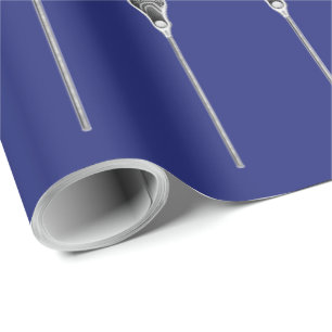 Blauw Lacrosse Cadeau Cadeaupapier