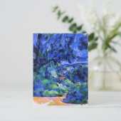 Blauw landschap door Paul Cezanne Briefkaart (Staand voorkant)