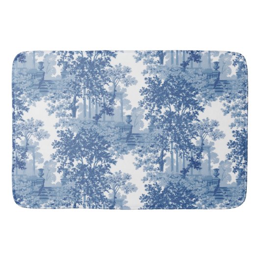 blauw landschapsprofiel met URL's en kolommen Badmat (Voorkant)