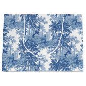 blauw landschapsprofiel met URL's en kolommen Groot Cadeauzakje (Voorkant)