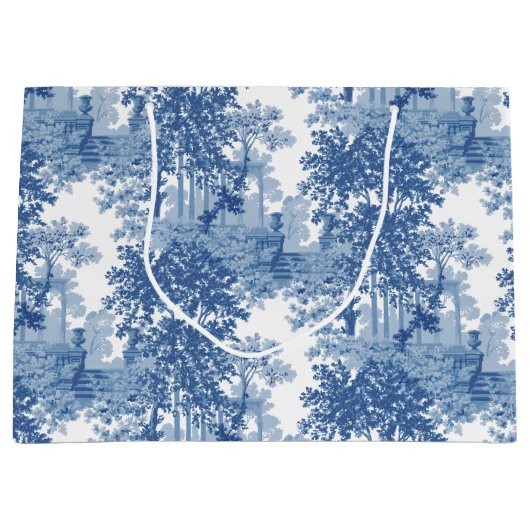 blauw landschapsprofiel met URL's en kolommen Groot Cadeauzakje (Voorkant)