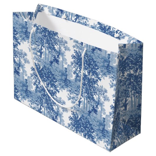  blauw landschapsprofiel met URL's en kolommen Groot Cadeauzakje (Achterkant Gekanteld)